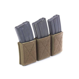 Warrior Elite Ops MOLLE Triple Velcro Mag Pouch for M4 - 5.56mm Mags. For use with W-EO-CPC (3 COLORS)