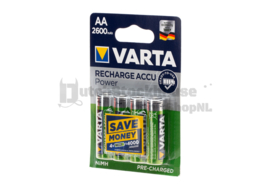Varta AA Rechargable 2600mAH. 4Pcs