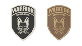 Warrior Rubber Logo Shield (2 COLORS)