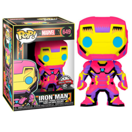 FUNKO POP figure Marvel Black Light Iron Man (649)