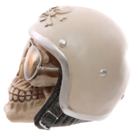 Gruesome Skull with Helmet and Sun Glasses figure