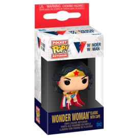 FUNKO Pocket POP Keychain DC Wonder Woman 80th Wonder Woman Classic with Cape
