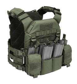 Warrior Elite Ops MOLLE (RPC) Recon Plate Carrier SAPI  with Pathfinder Chest Rig Combo (LARGE) (4 COLORS)