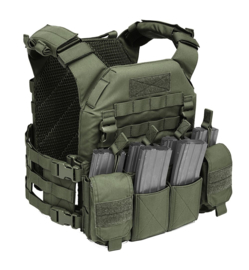 Warrior Elite Ops MOLLE (RPC) Recon Plate Carrier SAPI  with Pathfinder Chest Rig Combo (MEDIUM) (4 COLORS)