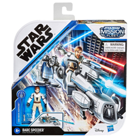HASBRO Star Wars Mission Fleet Obi-Wan Kenobi + Barc Speeder set figure