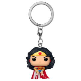 FUNKO Pocket POP Keychain DC Wonder Woman 80th Wonder Woman Classic with Cape