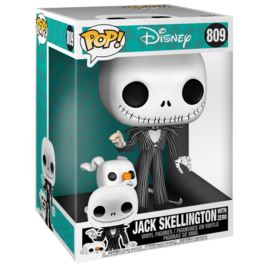 FUNKO POP figure Disney Nightmare Before Christmas Jack With Zero - 25cm - Exclusive (809)