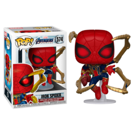 FUNKO POP figure Marvel Avengers Endgame Iron Spider with Nano Gauntlet (574)