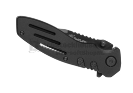 Smith & Wesson Extreme Ops SWA24S Serrated Folder Knife. Blk