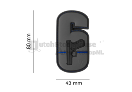 JTG Watch your Six Rubber Patch (2 COLORS)