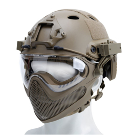 DELTA TACTICS Fast Helmet with Mask  (3 COLORS)