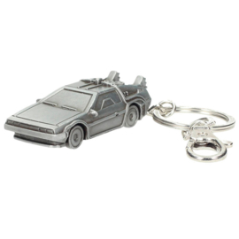 Back to the Future Delorean 3D metal keychain