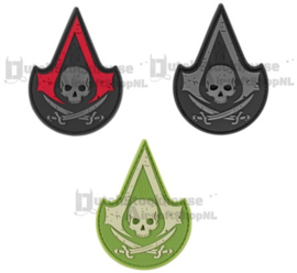 JTG Rubber Patch Assassin Skull  (3 COLORS)