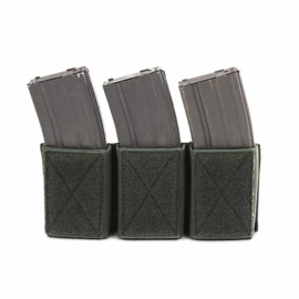 Warrior Elite Ops MOLLE Triple Velcro Mag Pouch for M4 - 5.56mm Mags. For use with W-EO-CPC (3 COLORS)
