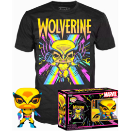 FUNKO Set figure POP figure & Tee Marvel Wolverine *Black Light* Exclusive (802)