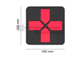 JTG Rubber Patch Big Red Cross Medic (BIG)  100x100mm (2 COLORS)