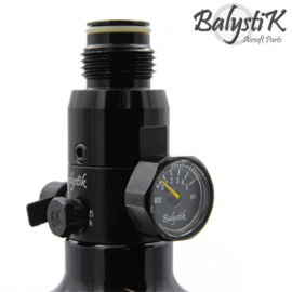 Balystik 0.8L 3000psi Alu HPA Tank with HP preset - Color: BLACK