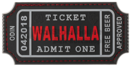 JTG Large Walhalla Ticket Rubber (3 COLORS)