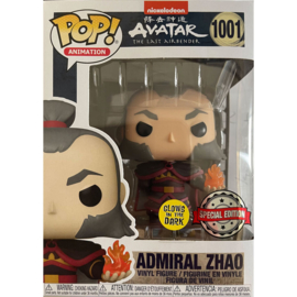 FUNKO POP figure Avatar The Last Airbender Admiral Zhao with Fireball - Exclusive - *Glows in the Dark* (1001)