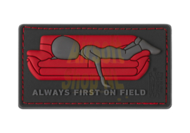 JTG Always First on Field (Couch) Rubber Patch Black-Red