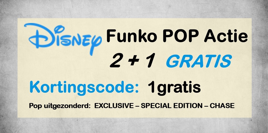 Disney Funko POP Actie 2+1 gratis Disney Funko POP Actie 2+1 gratis