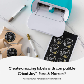 cricut joy beschrijfbaar smart label vinyl | zwart