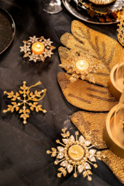 theelichtjes goud glitter | set 9 stuks