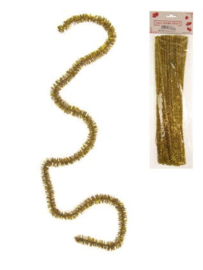 chenille draadjes goud