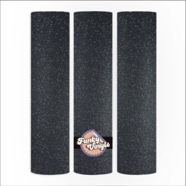 shimmer glitter vinyl | black