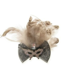 haarclip/broche met oogmasker