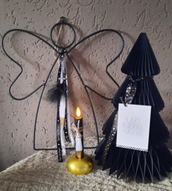 metalen frame engel zwart