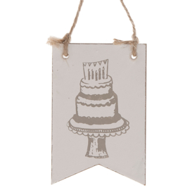 houten hanger vlag | Birthday Cake