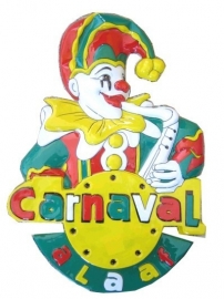 muurversiering | clown carnaval