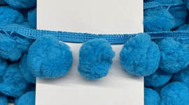 pompom band XL | blauw