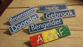 naambord speldjes