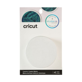 cricut blanco keramische  onderzetters rond