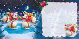 Diddl 3D-wenskaart – Liefdevolle feestdagen