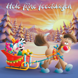 Diddl 3D-wenskaart – Hele fijne feestdagen