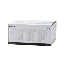 cricut mug wit 6 stuks | 12 oz