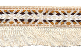 creme franjeband aztec-stijl