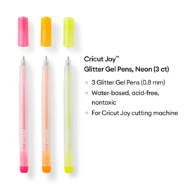 cricut joy glitter gelpennen neon