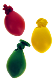 mini ballonnen rood/geel/groen