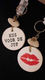 sleutelhanger | een kus voor de juf