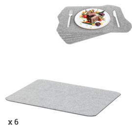 vilten placemat licht grijs