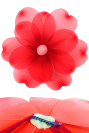 bloem op clip 55 cm | rood