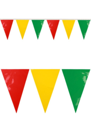 pvc mini vlaggenlijn rood/geel/groen