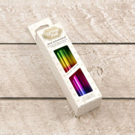 Heat Activated Foil Rainbow Gradient Mirror Finish