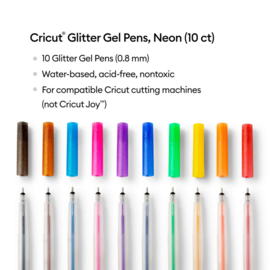 cricut glitter gelpen 0.8 mm regenboog