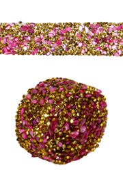 Strasspatches/lint roze goud
