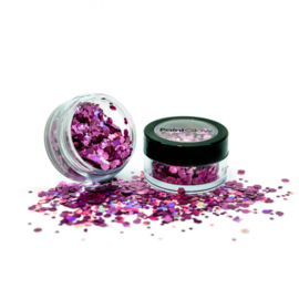 Holografische chunky glitters Princess pink